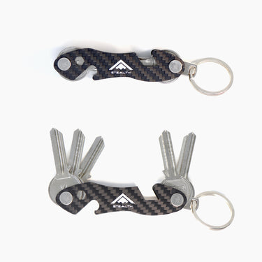 Picture of The Minimalist Key Organiser showing the product open and closed on a white background