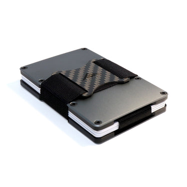 Side photo of a Nighthawk RFID Card Holder on a white background