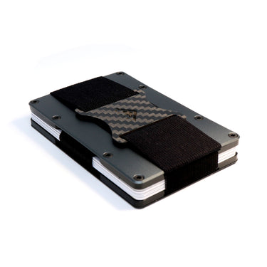 Picture of a grey Nighthawk RFID Card Holder taken on a white background