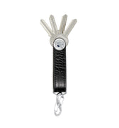 Picture of the The Minimalist Genuine Leather Key Organiser open on a white background